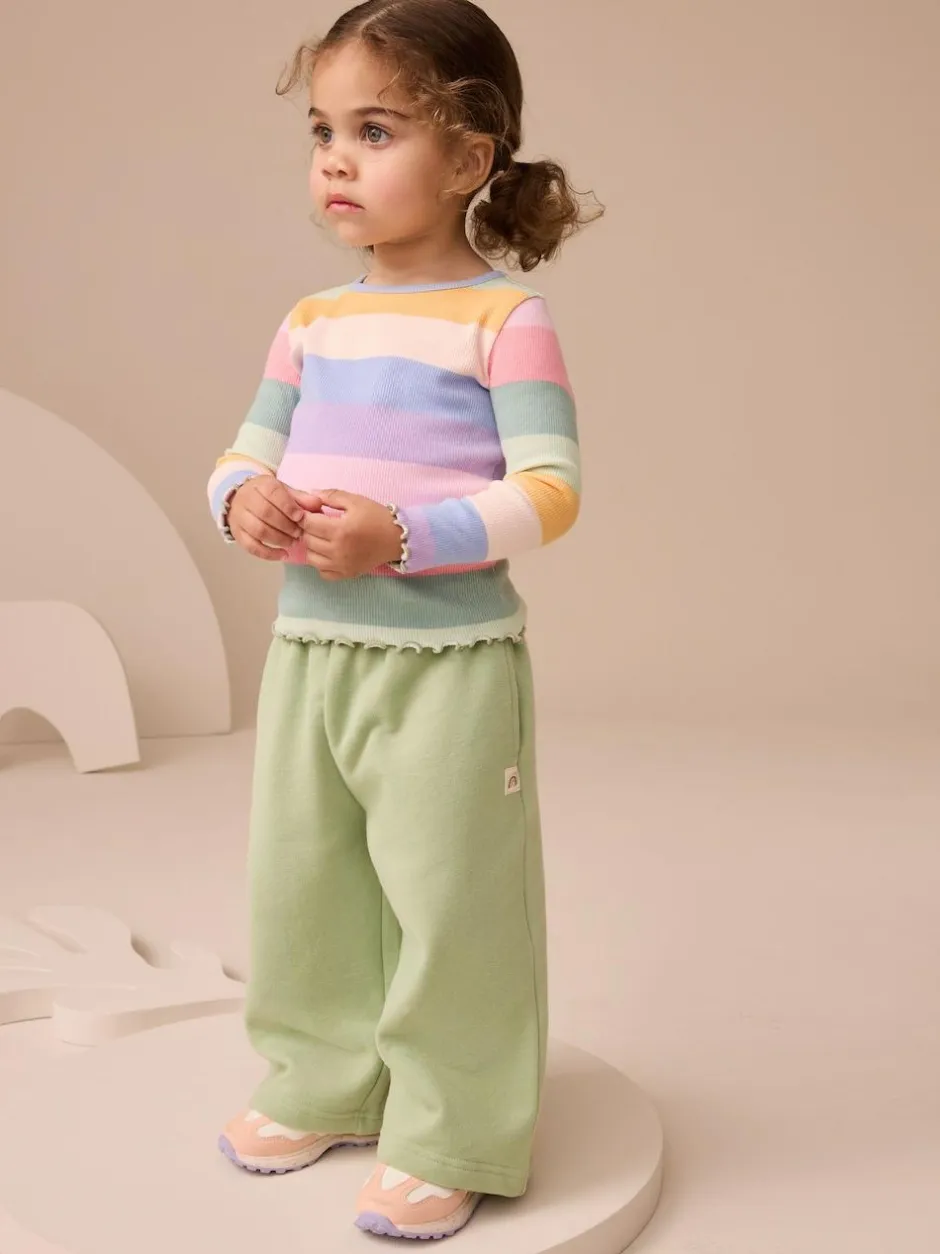 Next Rainbow Rib Long Sleeve T-Shirt (3mths-7yrs) Hot