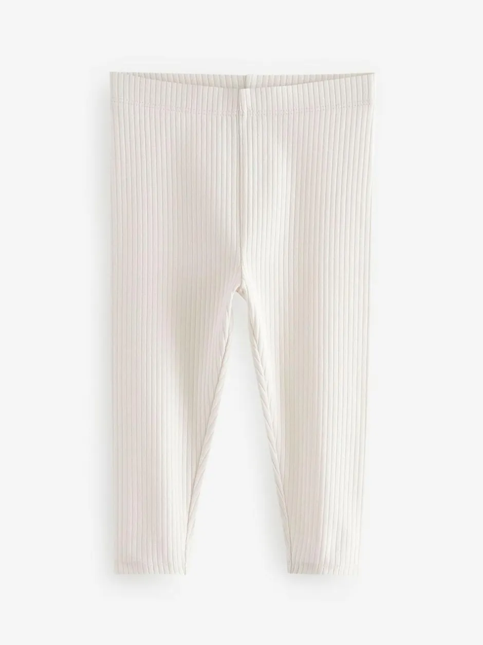Next Ribbed Leggings 5 Pack (3mths-7yrs) Rainbow Outlet