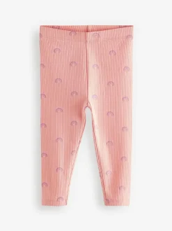 Next Ribbed Leggings 5 Pack (3mths-7yrs) Rainbow Outlet
