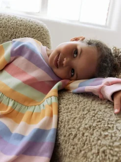 Next Rainbow Striped Sweat Dress (3mths-7yrs) Best