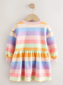 Next Rainbow Striped Sweat Dress (3mths-7yrs) Best