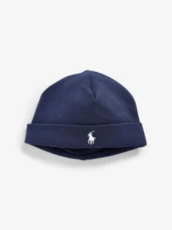 Polo Ralph Lauren Ralph Lauren Navy Baby 100% Cotton Hat Online