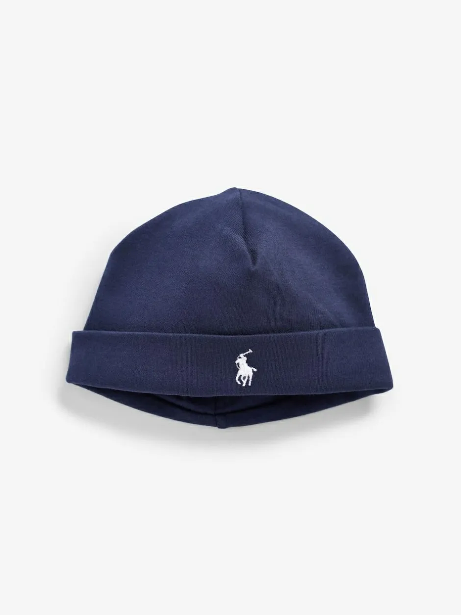 Polo Ralph Lauren Ralph Lauren Navy Baby 100% Cotton Hat Online