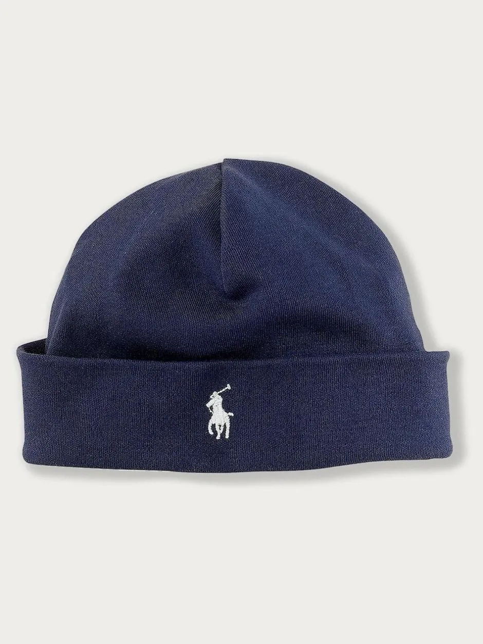 Polo Ralph Lauren Ralph Lauren Navy Baby 100% Cotton Hat Online