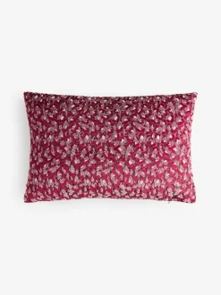 Next Raspberry Pink Raspberry Pink 40 X 59cm Cut Velvet Cherry Blossom Abstract Cushion Sale