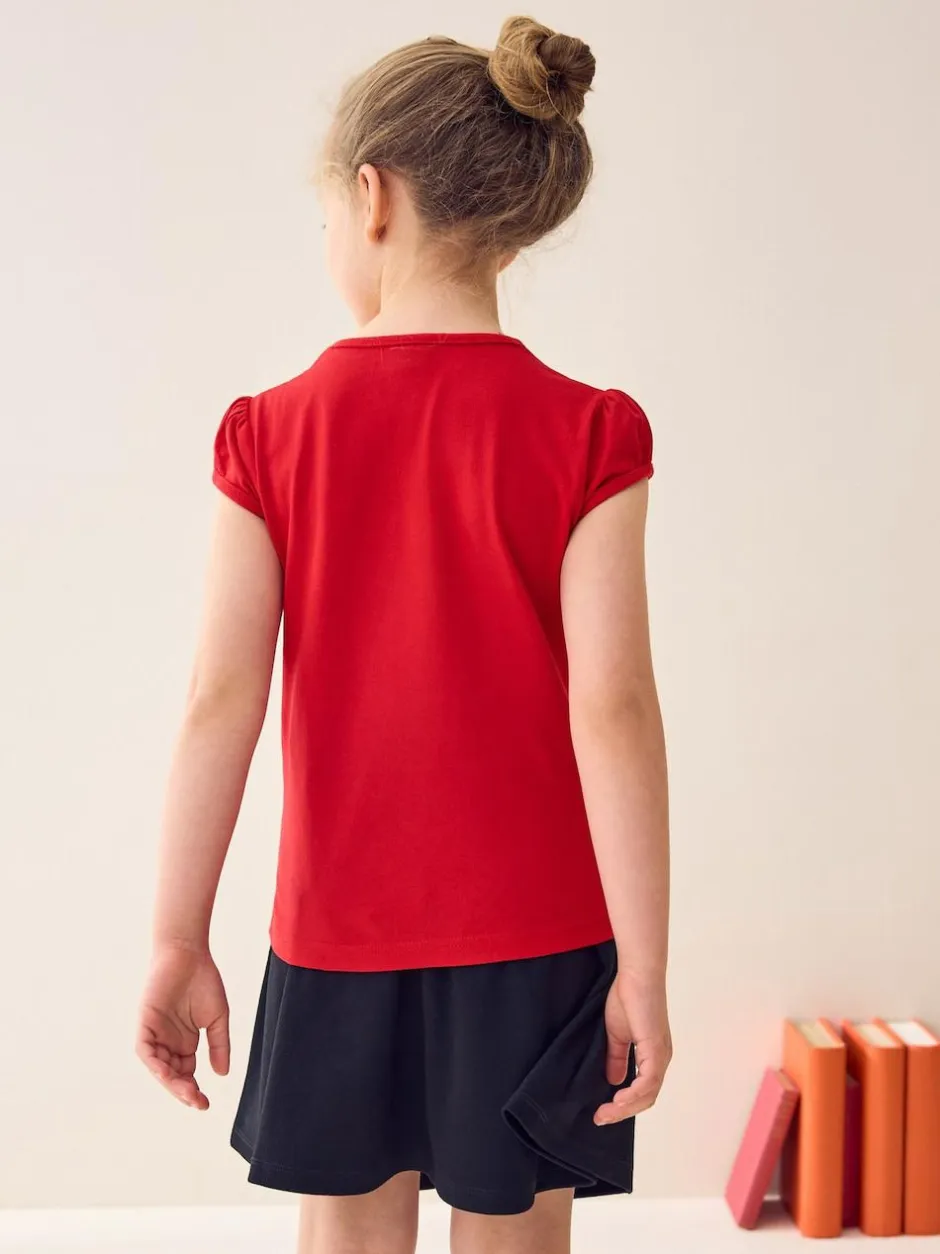 Next Red 2 Pack Puff Sleeve T-Shirts (3-16yrs) Best