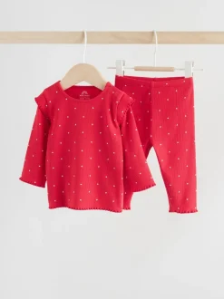 Next Baby Top and Leggings 2 Piece Set (0mths-2yrs) Red Outlet