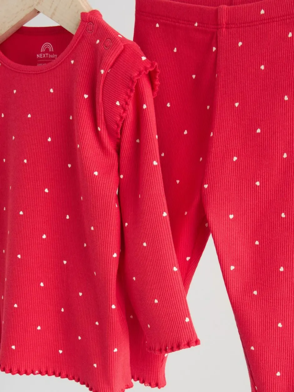 Next Baby Top and Leggings 2 Piece Set (0mths-2yrs) Red Outlet