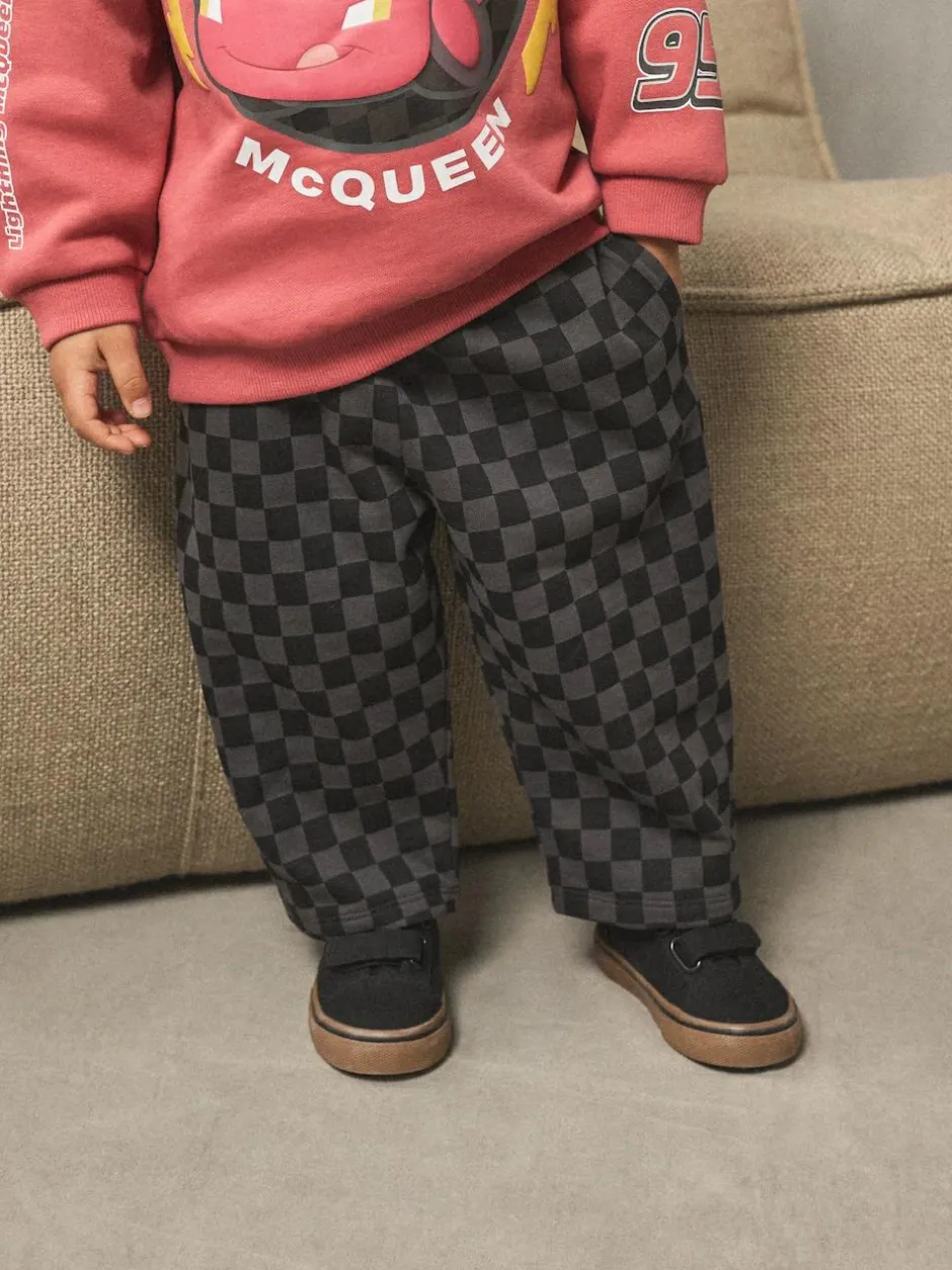 Next Red Charcoal Cars Crew Sweatshirt and Joggers Set (9mths-8yrs) Clearance
