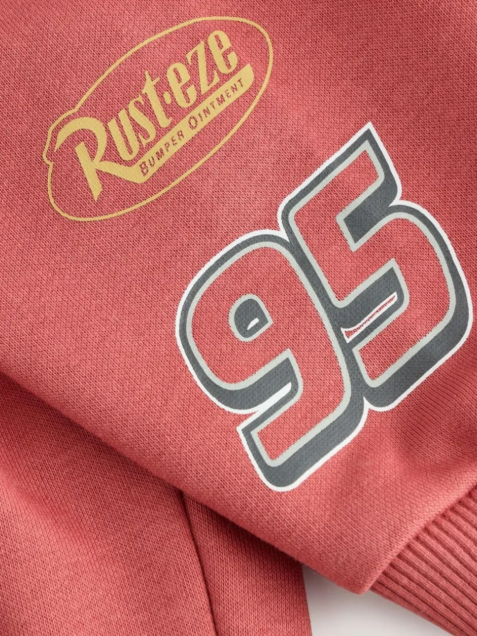 Next Red Charcoal Cars Crew Sweatshirt and Joggers Set (9mths-8yrs) Clearance