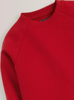 Next Crew Neck School Sweater (3-16yrs) Red Online