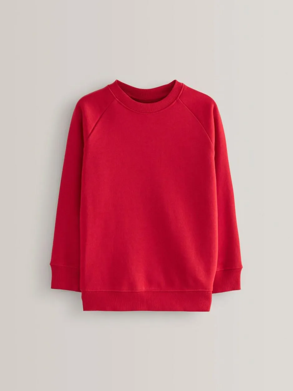 Next Red Crew Neck School Sweater (3-17yrs) Sale