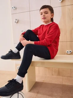 Next Red Crew Neck School Sweater (3-17yrs) Sale