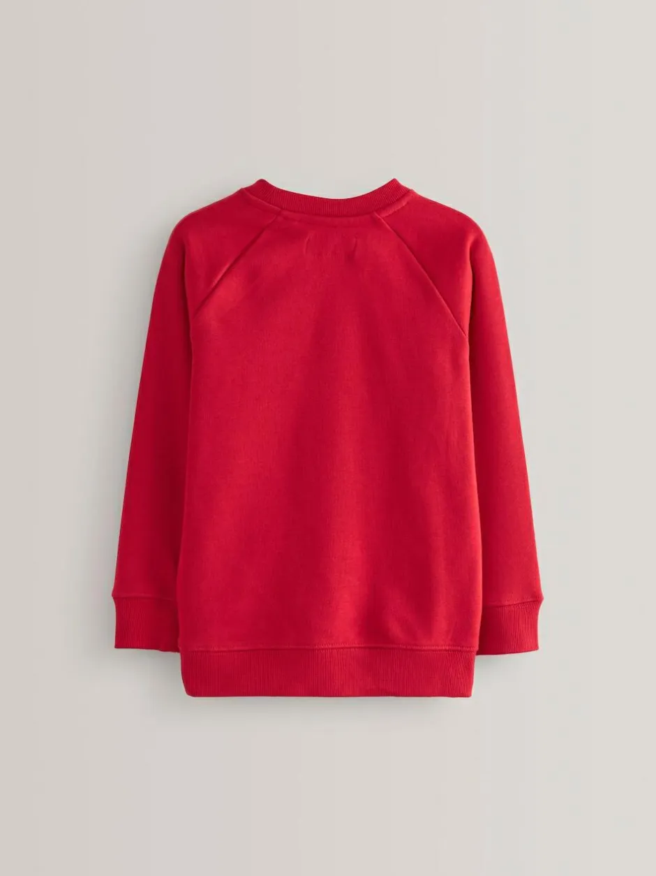 Next Red Crew Neck School Sweater (3-17yrs) Sale