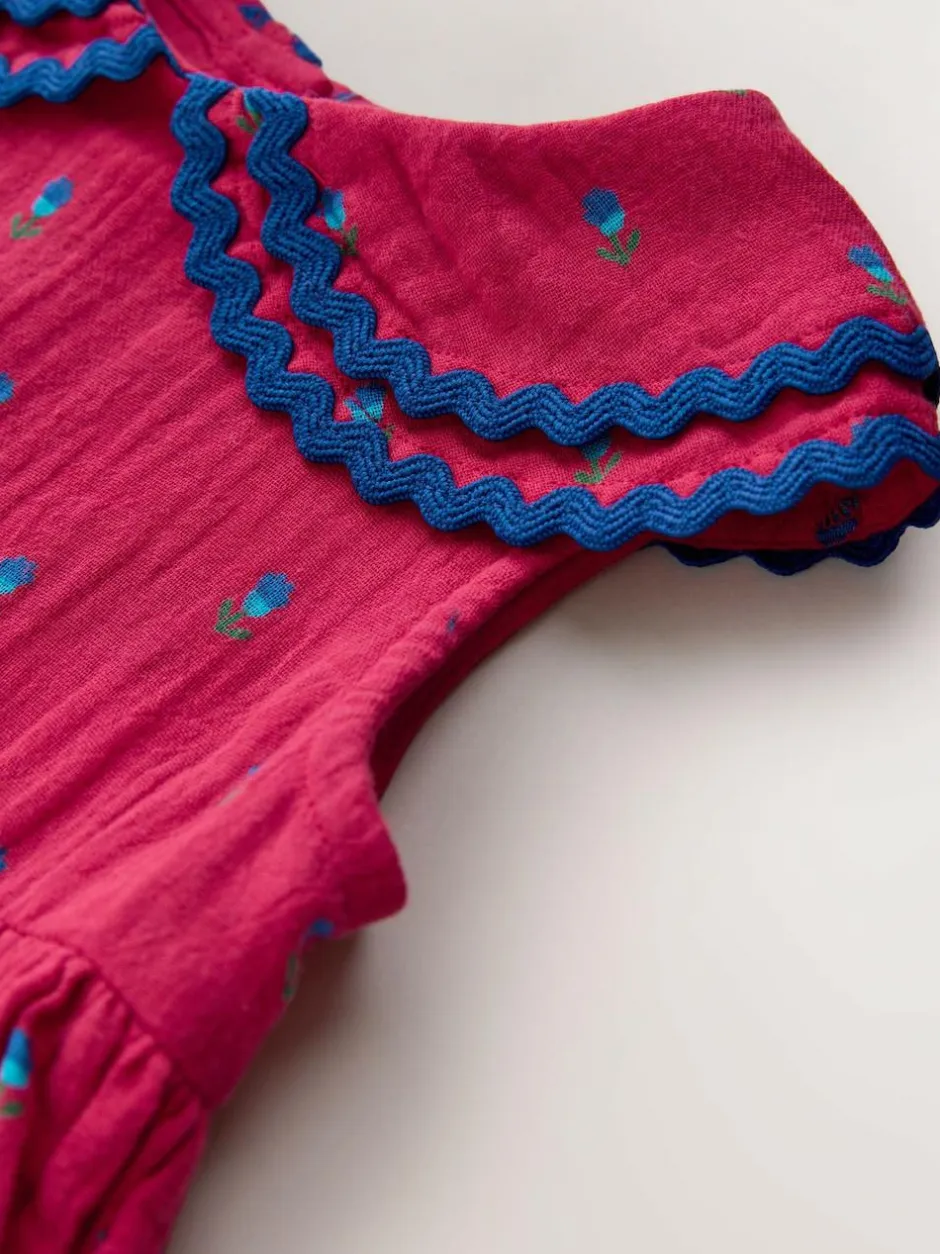Next Ric Rac Collar Dress (3mths-8yrs) Red Ditsy Online