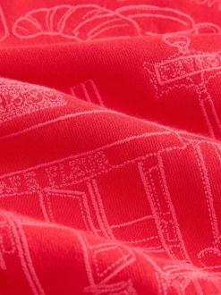 Next Red Embroidered Sweatshirt Hot
