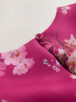 Next Red Floral Scuba Top and Skirt Set (3mths-7yrs) Discount