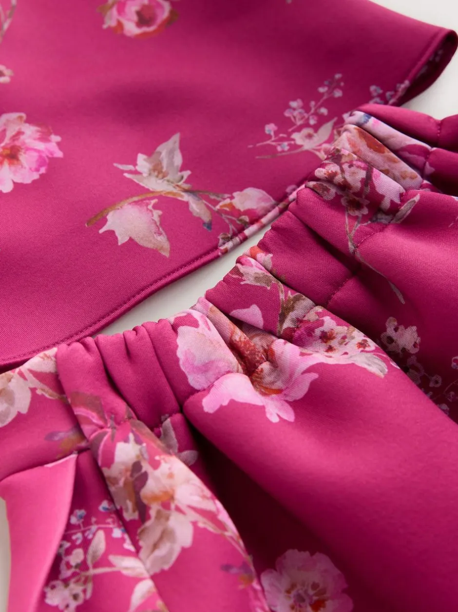 Next Red Floral Scuba Top and Skirt Set (3mths-7yrs) Discount