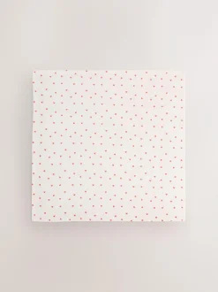 Next Baby Muslins Cloths 4 Pack Red Hearts Sale