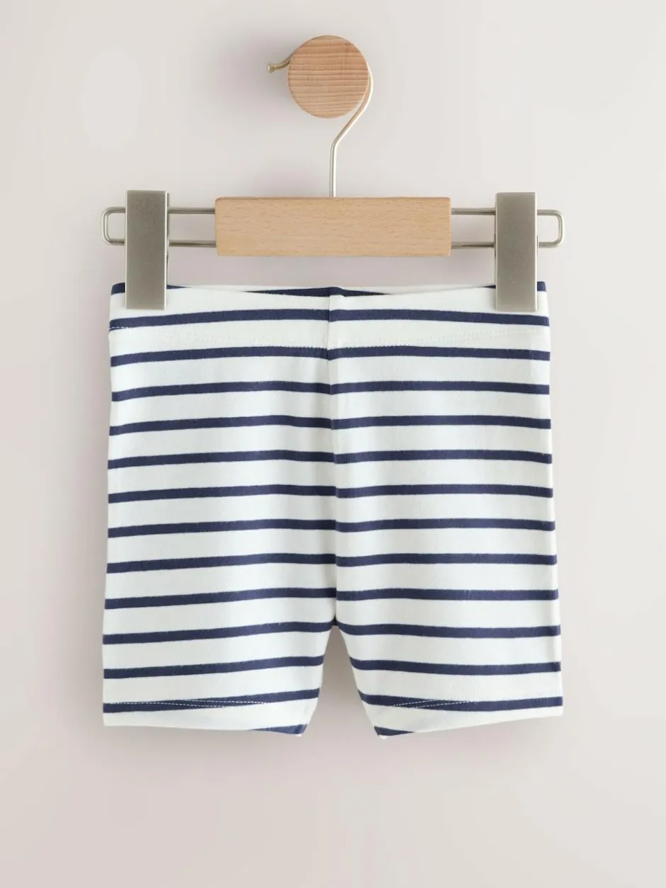 Next Red Hearts Cycle Shorts 3 Pack (3mths-7yrs) New