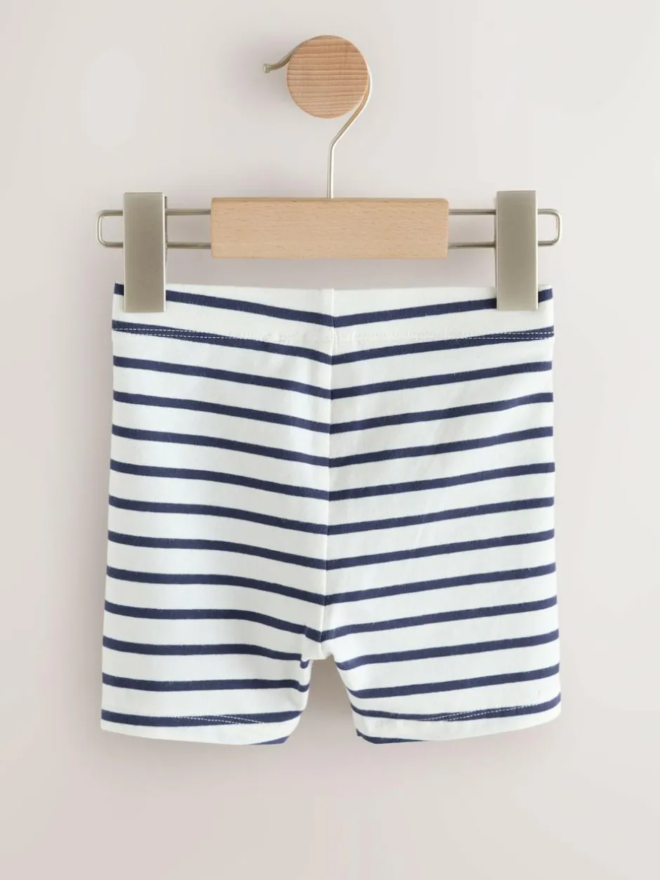 Next Red Hearts Cycle Shorts 3 Pack (3mths-7yrs) New