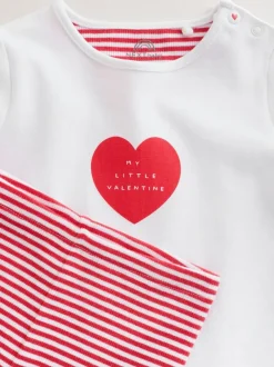 Next T-Shirt and Leggings Baby Set (0mths-2yrs) Red Little Valentine