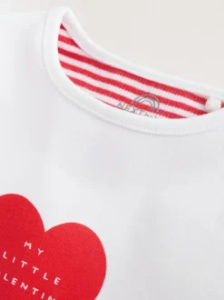 Next T-Shirt and Leggings Baby Set (0mths-2yrs) Red Little Valentine