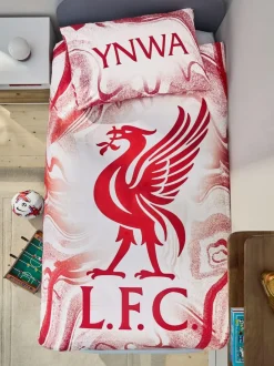 Next Red Liverpool FC 100% Cotton Duvet Cover and Pillowcase Set Discount