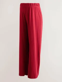 Next Red Maternity Supersoft Wide Leg Trousers Hot