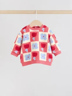 Next Baby Fleece Tops and Leggings Set 2 Piece (0mths-2yrs) Red/ Purple Check Best