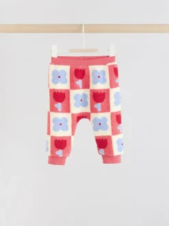Next Baby Fleece Tops and Leggings Set 2 Piece (0mths-2yrs) Red/ Purple Check Best