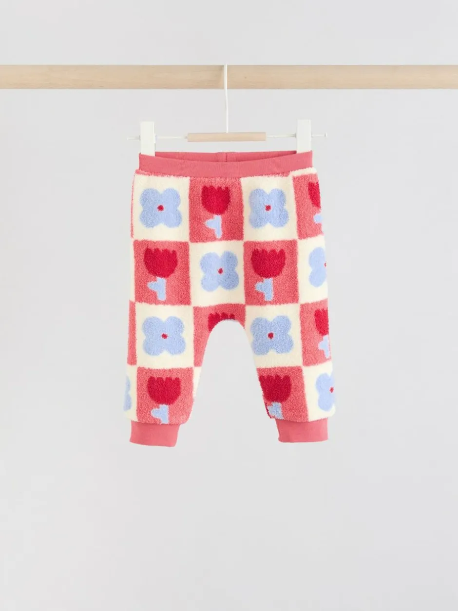 Next Baby Fleece Tops and Leggings Set 2 Piece (0mths-2yrs) Red/ Purple Check Best