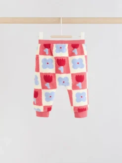 Next Baby Fleece Tops and Leggings Set 2 Piece (0mths-2yrs) Red/ Purple Check Best