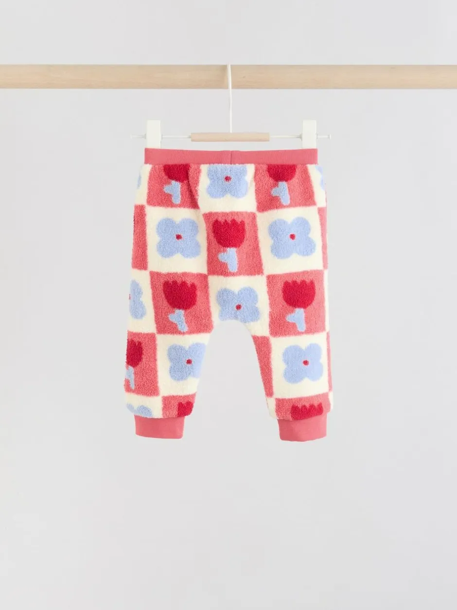 Next Baby Fleece Tops and Leggings Set 2 Piece (0mths-2yrs) Red/ Purple Check Best