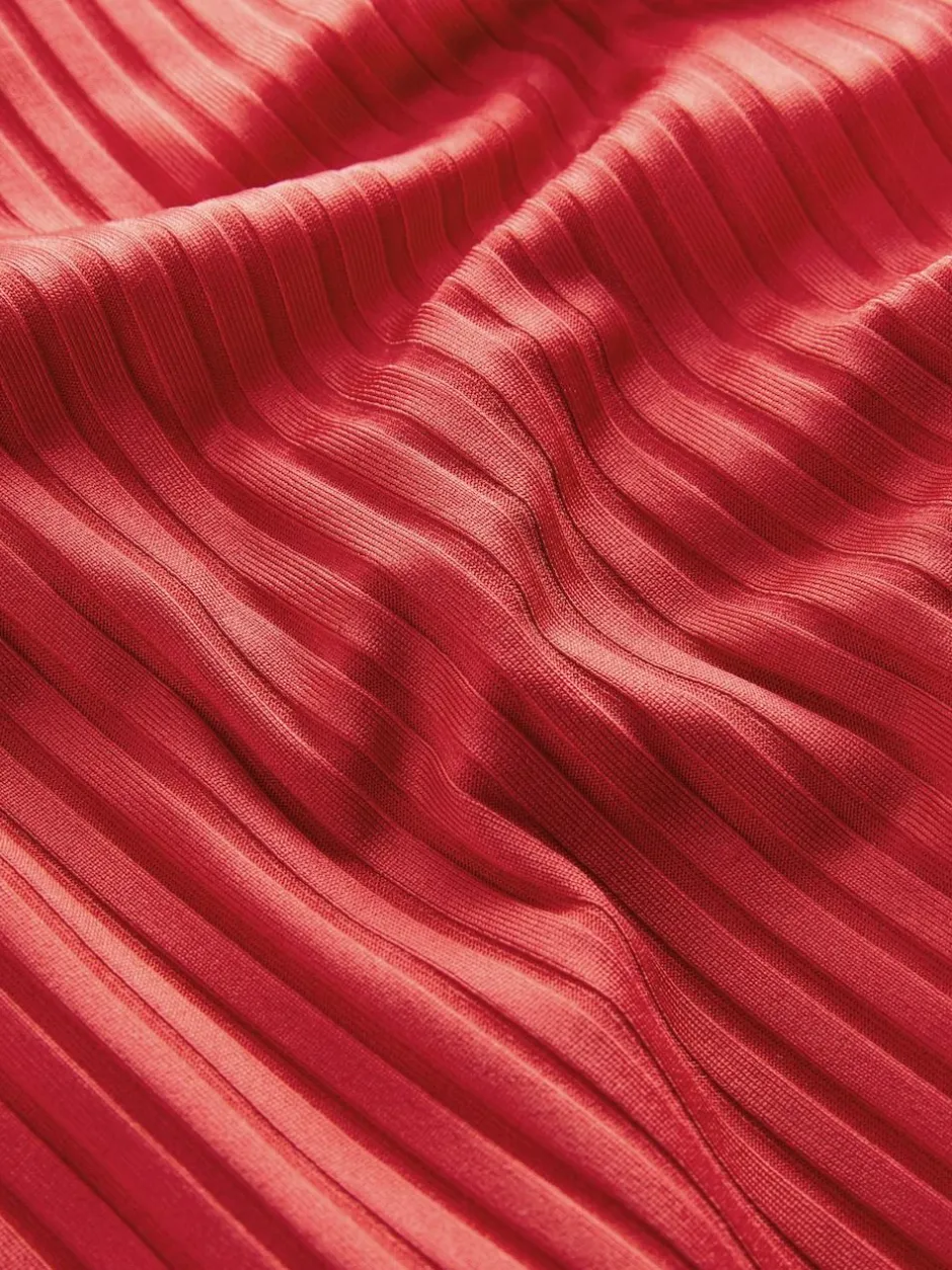 Next Red Rib Plunge Shaping Tummy Control Swimsuit Best