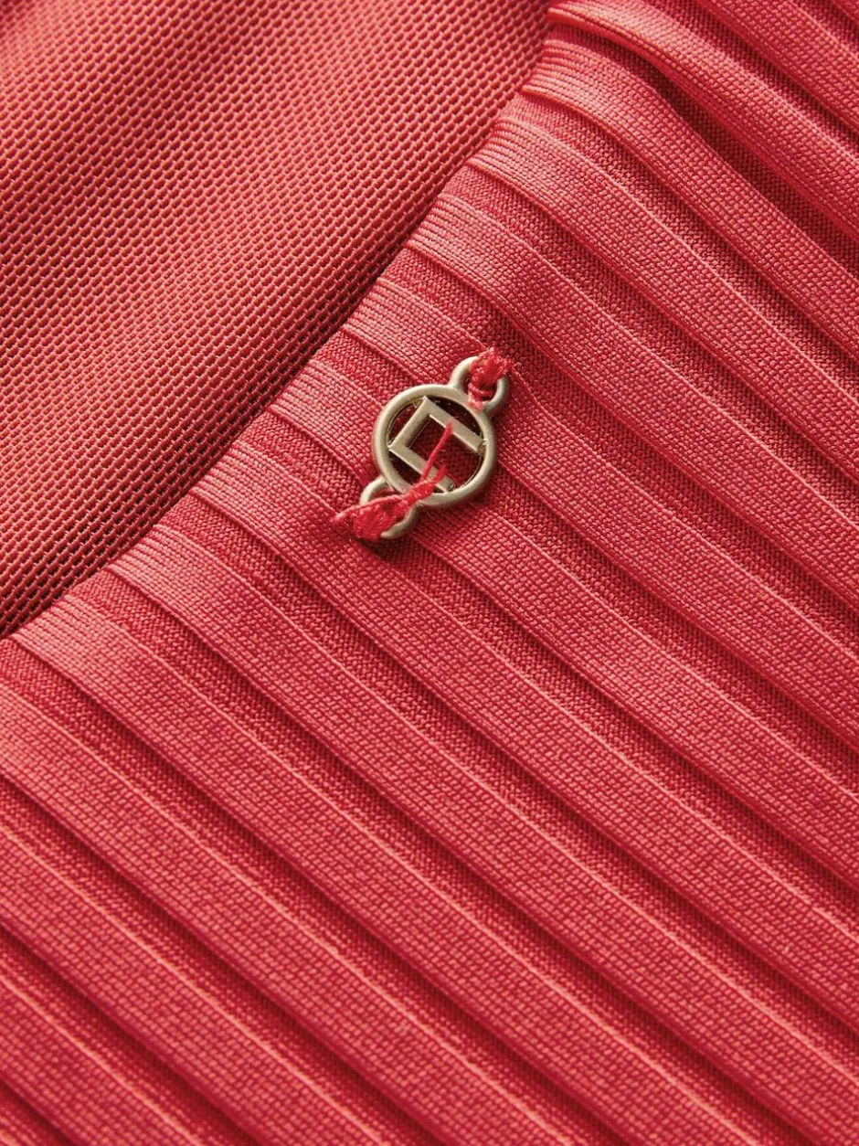 Next Red Rib Plunge Shaping Tummy Control Swimsuit Best