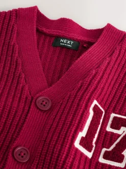 Next Red Varsity Character Cardigan (3mths-7yrs) Online