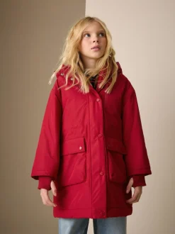 Next Red Waterproof Wadded Coat (4-12yrs) Hot