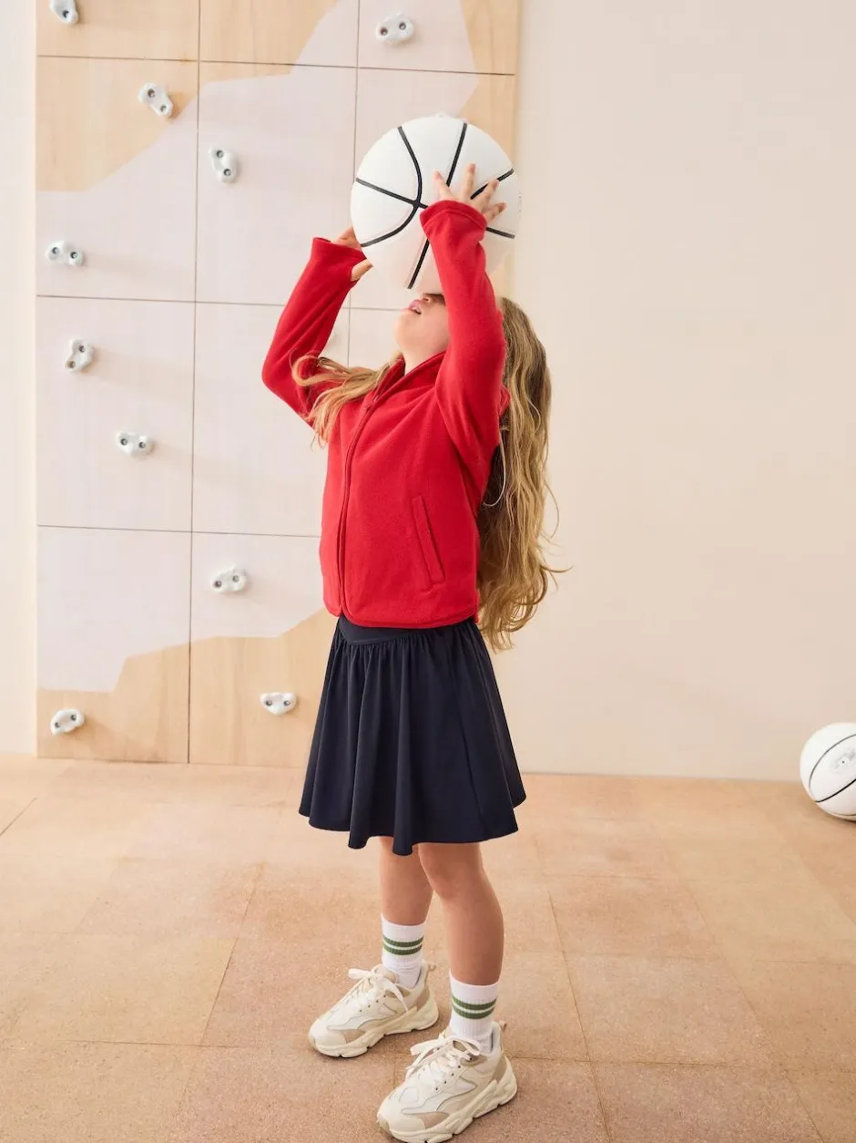 Next Zip-Up Fleece Jacket With Pockets (3-16yrs) Red Clearance