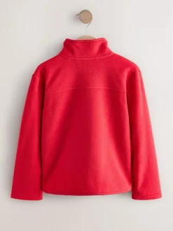 Next Zip-Up Fleece Jacket With Pockets (3-16yrs) Red Clearance