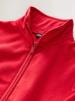Next Zip-Up Fleece Jacket With Pockets (3-16yrs) Red Clearance
