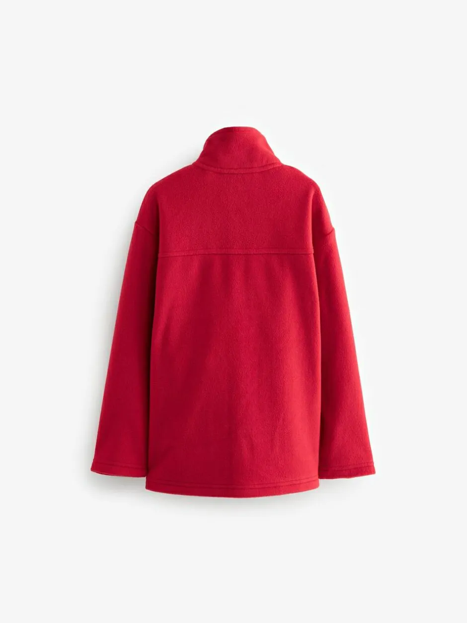 Next Zip-Up Fleece Jacket With Pockets (3-16yrs) Red Clearance
