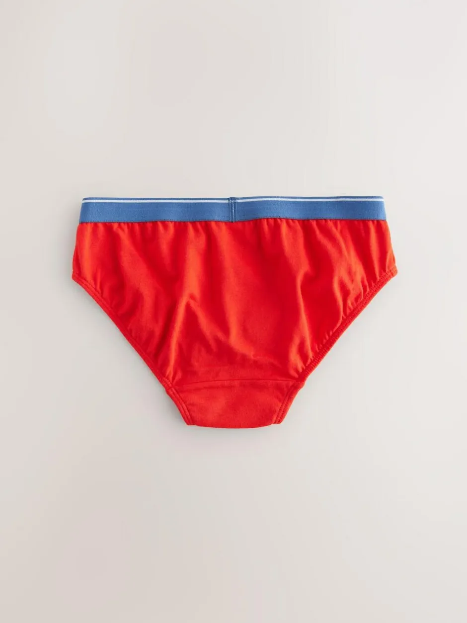 Next Cotton Briefs 7 Pack (1.5-10yrs) Red/Blue Emergency Vehicles