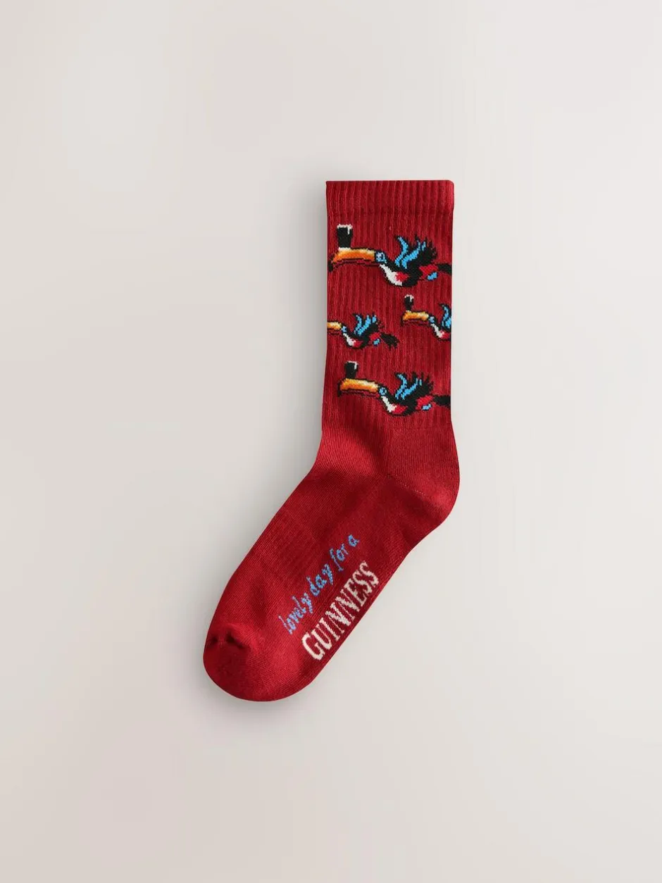 Next Red/Blue Guinness Licence Sports Socks 2 Pack Sale