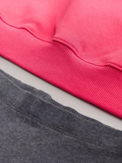 Next Sweatshirt and Leggings Set (3-16yrs) Red/Charcoal Bagel Outlet
