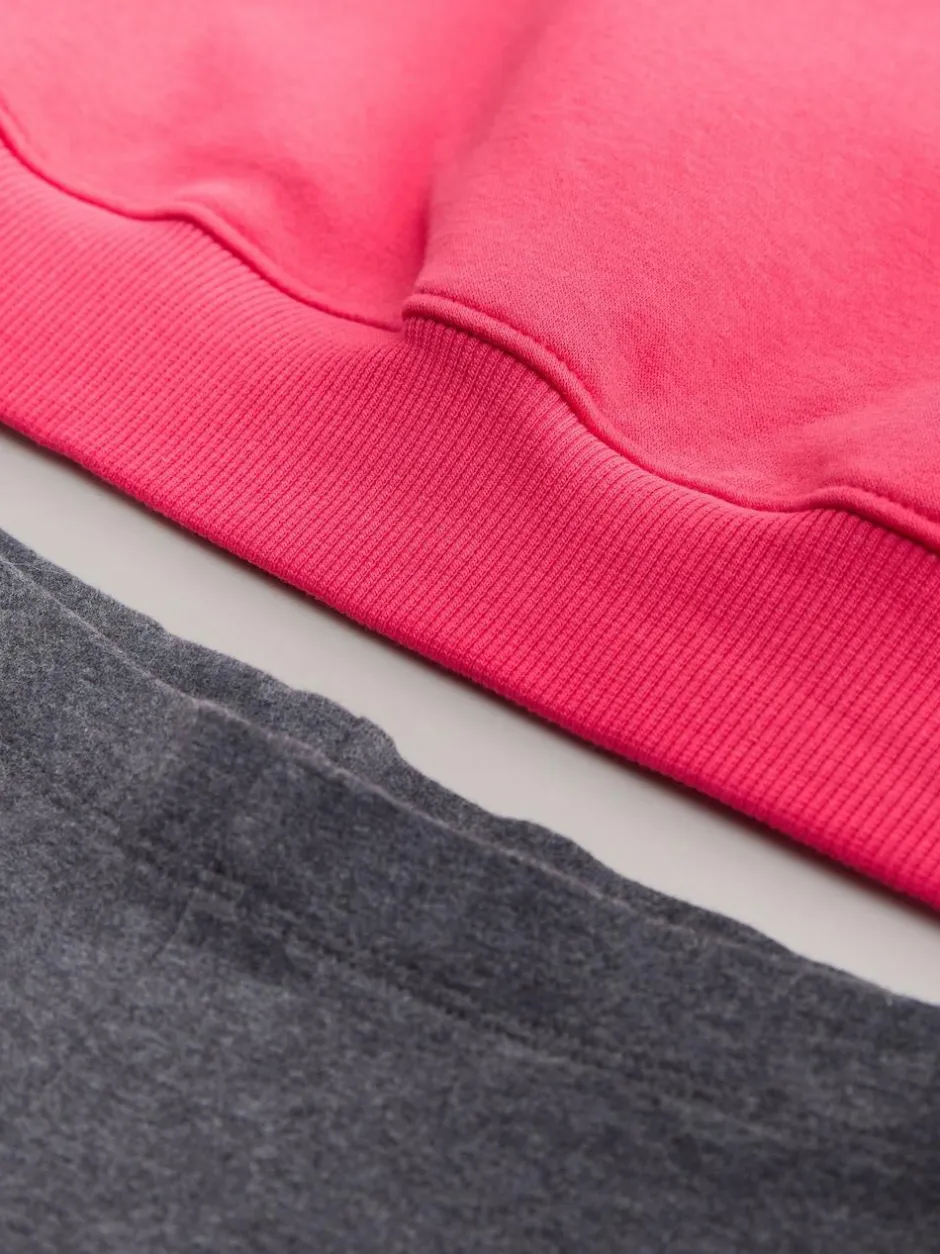 Next Sweatshirt and Leggings Set (3-16yrs) Red/Charcoal Bagel Outlet