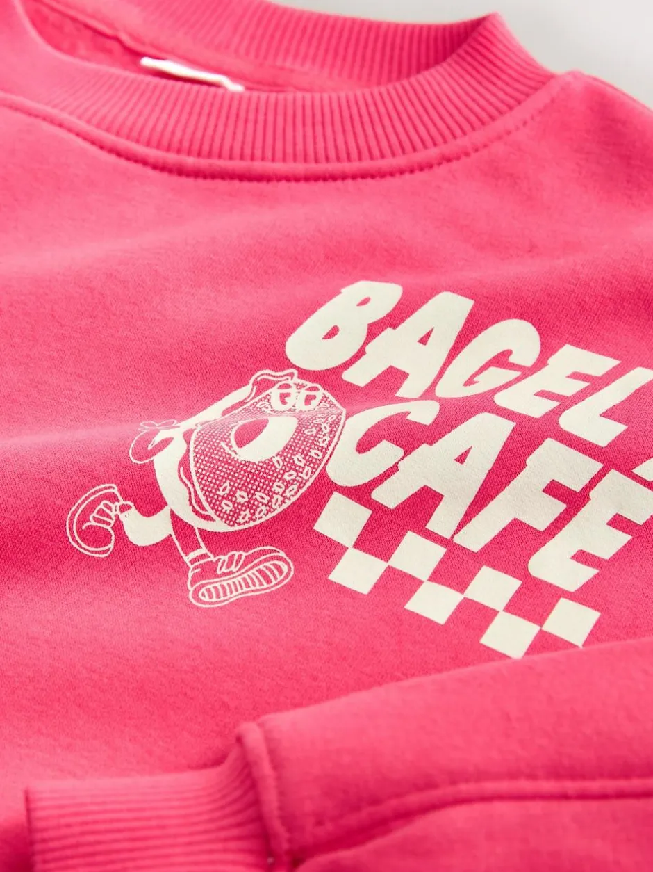 Next Sweatshirt and Leggings Set (3-16yrs) Red/Charcoal Bagel Outlet