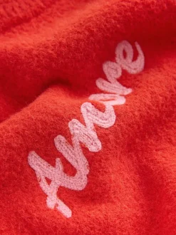 Next Red/Pink Cosy Embroidered Valentines Jumper Hot