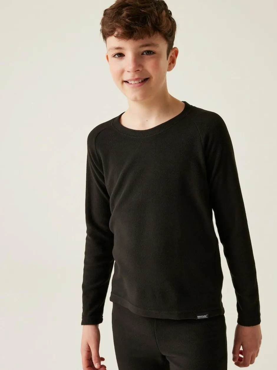 Regatta Black Junior Thermal Base Layer Top Clearance