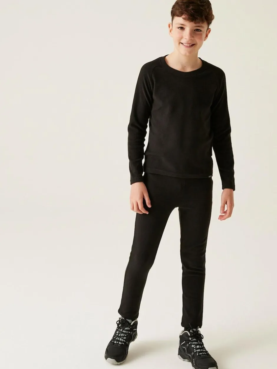 Regatta Black Junior Thermal Base Layer Top Clearance